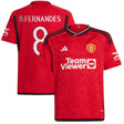 Manchester United Cup Home Shirt 2023-24 - Kids with B.Fernandes 8 printing - Kit Captain