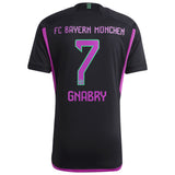 FC Bayern adidas Away Shirt 2023-24 with Gnabry 7 printing - Kit Captain