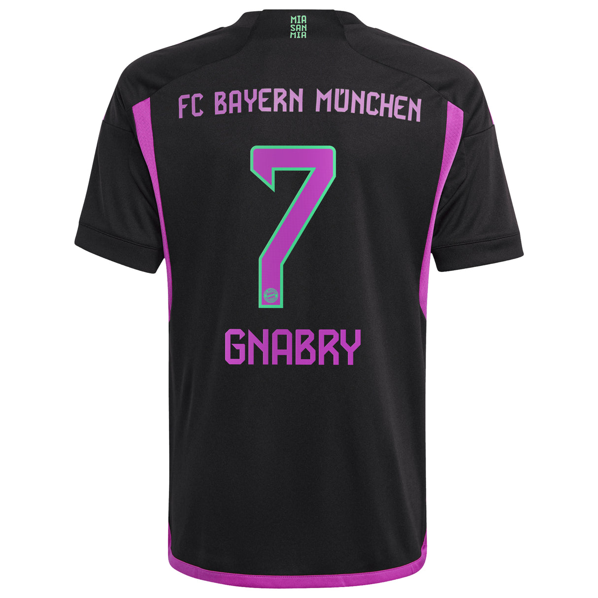 FC Bayern adidas Away Shirt 2023-24 - Kids with Gnabry 7 printing - Kit Captain