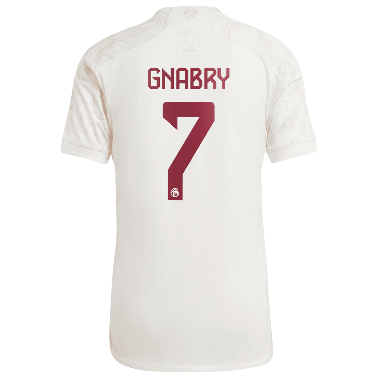 FC Bayern adidas Third Shirt 2023-24 with Gnabry 7 printing - Kit Captain