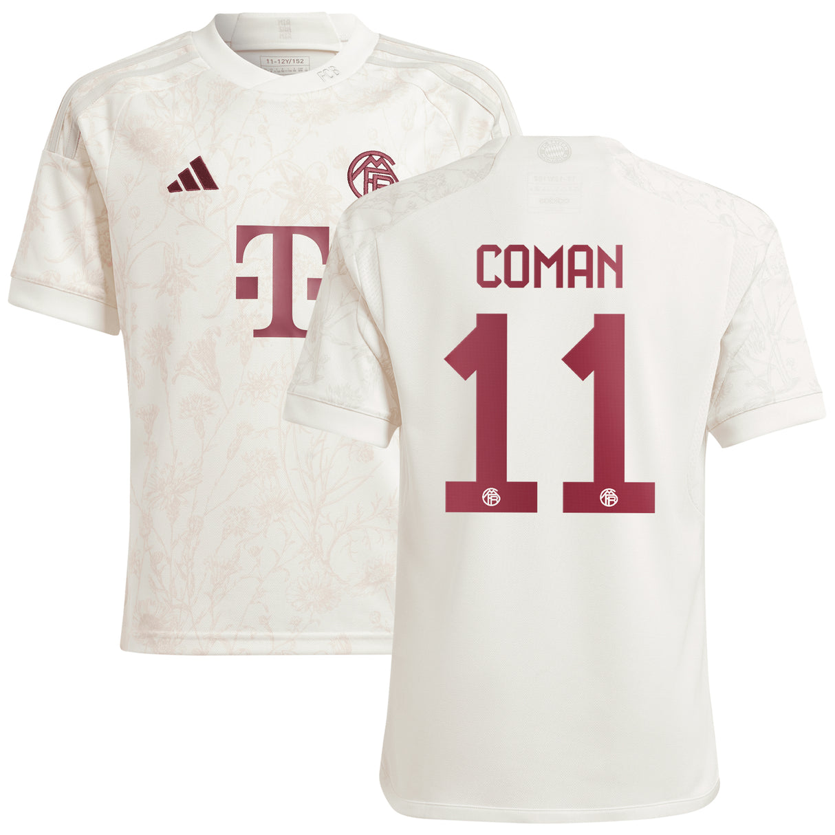 FC Bayern adidas Third Shirt 2023-24 - Kids with Coman 11 printing - Kit Captain