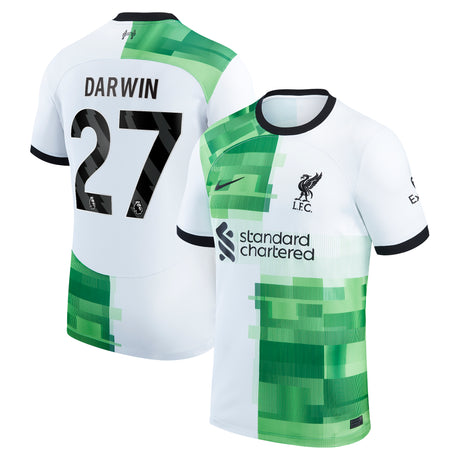 Liverpool Nike Away Stadium Shirt - 2023-24 with Darwin 27 printing - Kit Captain