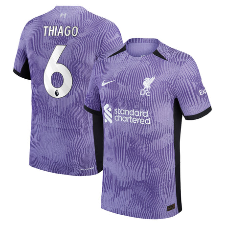 Liverpool Nike Third Dri-Fit Adv Match Shirt 2023-24 with Thiago 6 printing - Kit Captain