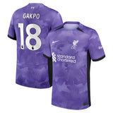 Liverpool Nike Third Stadium Shirt 2023-24 with Gakpo 18 printing - Kit Captain