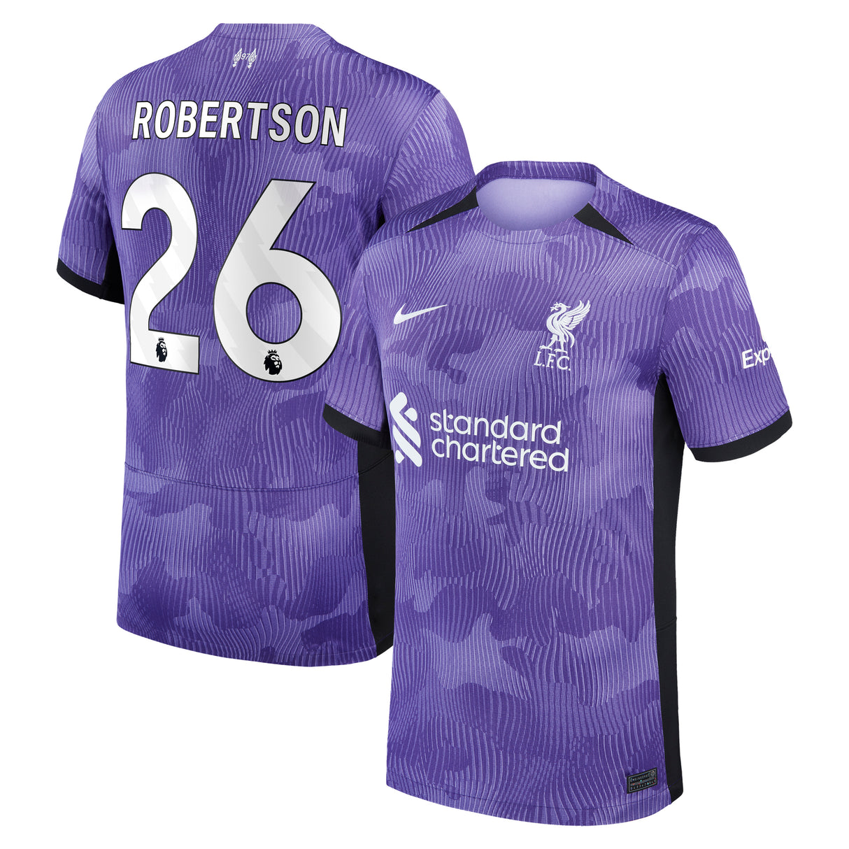 Liverpool Nike Third Stadium Shirt 2023-24 - Kids with Robertson 26 printing - Kit Captain