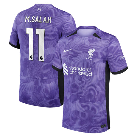 Liverpool Nike Third Stadium Shirt 2023-24 - Kids with M.Salah 11 printing - Kit Captain