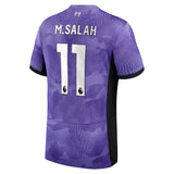 Liverpool Nike Third Stadium Shirt 2023-24 - Kids with M.Salah 11 printing - Kit Captain