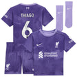 Liverpool Nike Third Stadium Mini Kit 2023-24 - Infant with Thiago 6 printing - Kit Captain