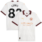 Manchester City Puma Away Shirt 2023-24 with Lewis 82 printing - Kit Captain