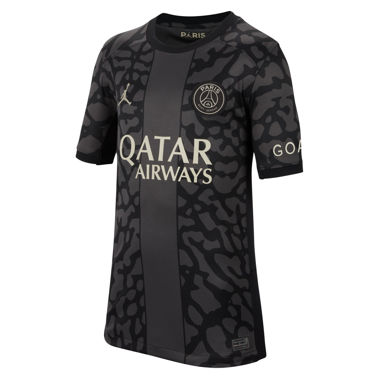 PSG x Jordan Third Stadium Shirt 2023-24 - Kids with Zaïre-Emery 33 printing - Kit Captain