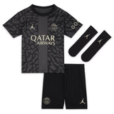 PSG x Jordan Third Stadium Kit 2023-24 - Infant with Zaïre-Emery 33 printing - Kit Captain