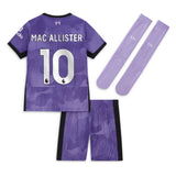 Liverpool Nike Third Stadium Kit 2023-24 - Little Kids with Mac Allister 10 printing - Kit Captain