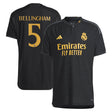 Real Madrid adidas Third Authentic Shirt 2023-24 with Bellingham 5 printing - Kit Captain