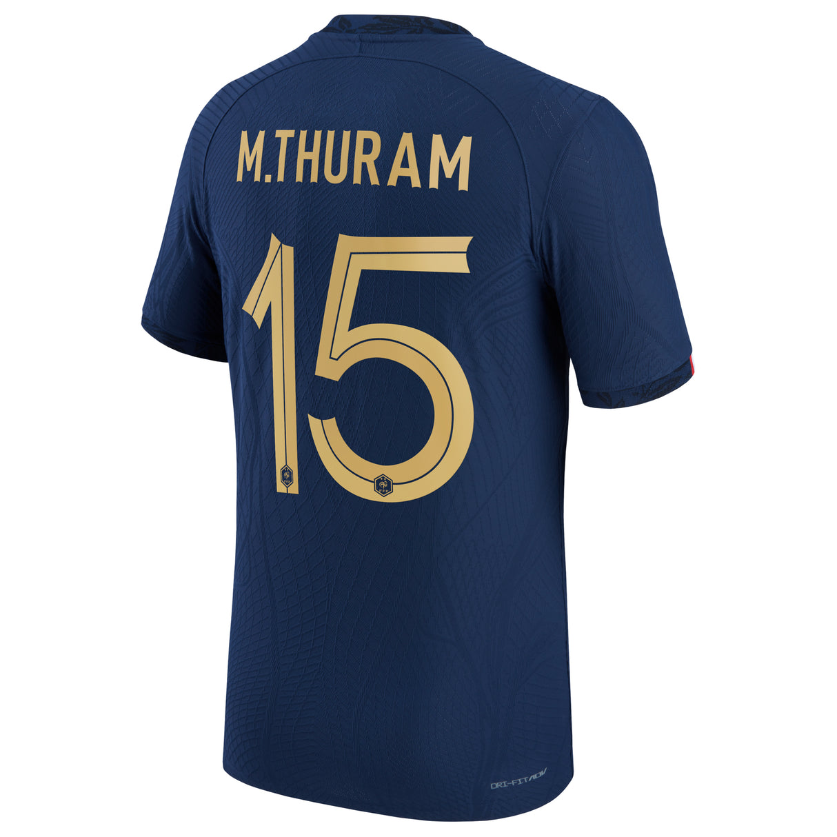 France Home Match Shirt 2022 - Marcus Thuram 15 - Kit Captain