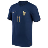 France Home Match Shirt 2022 - Ousmane Dembélé 11 - Kit Captain