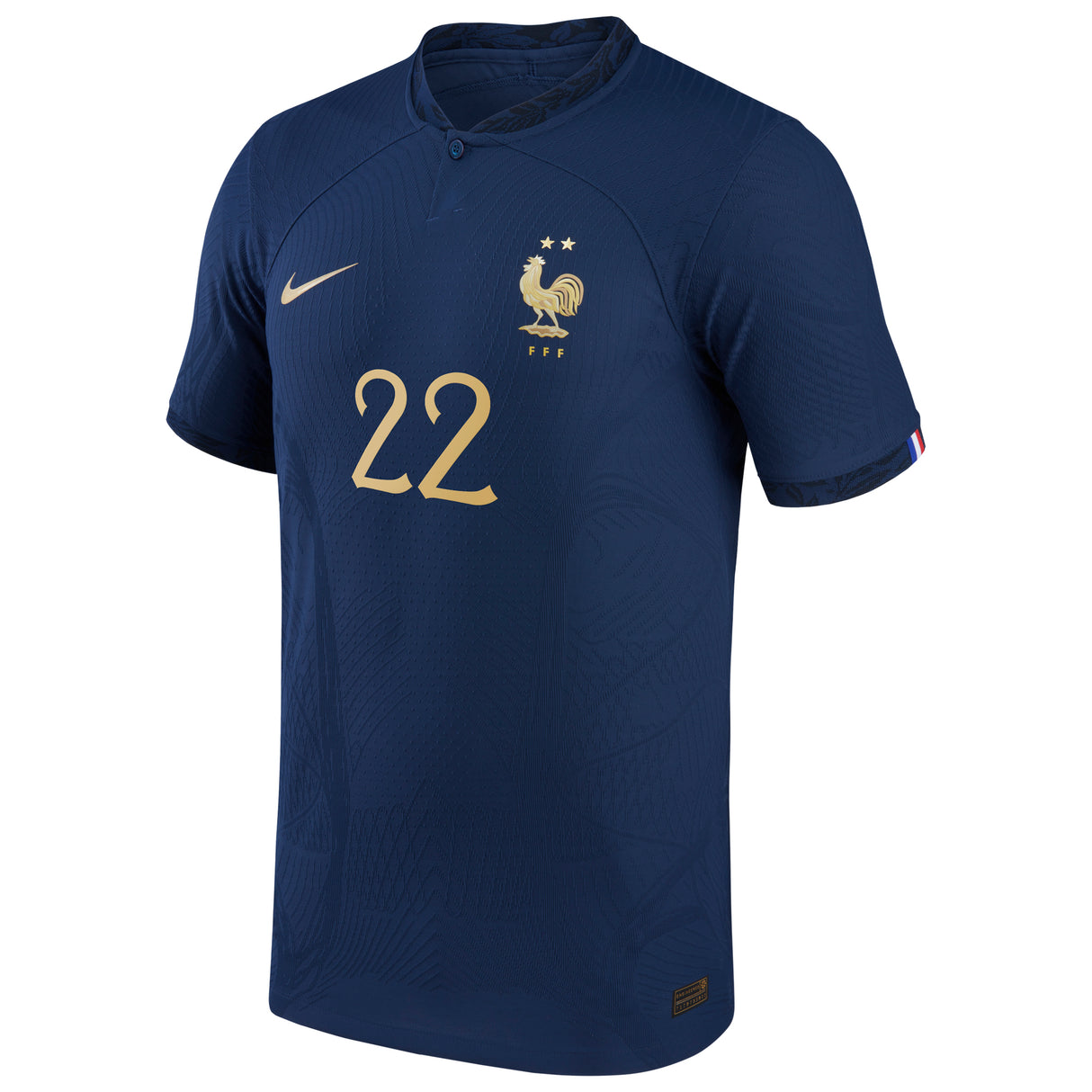 France Home Match Shirt 2022 - Theo Hernández 22 - Kit Captain