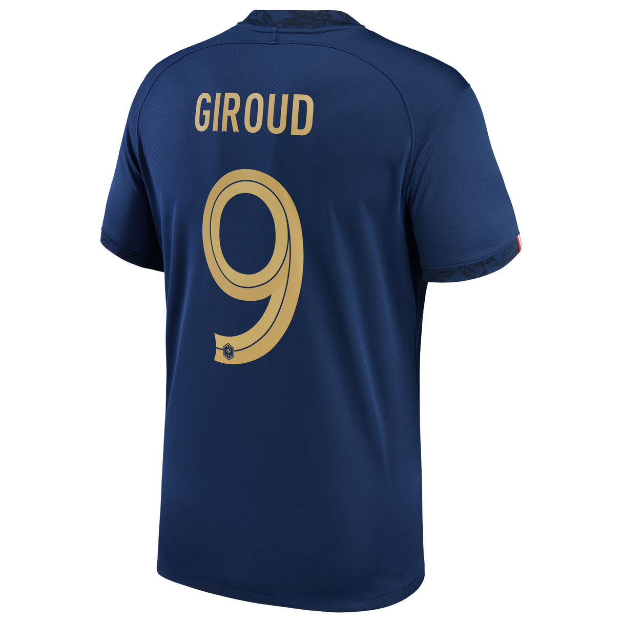 France Home Stadium Shirt 2022 - Kids - Olivier Giroud 9 - Kit Captain