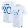 France Away Stadium Shirt 2022 - Kids - Kingsley Coman 20 - Kit Captain