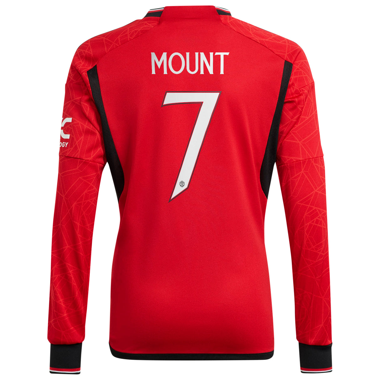 Manchester United Cup Home Shirt 2023-24 - Kids - Long Sleeve with Mount 7 printing - Kit Captain