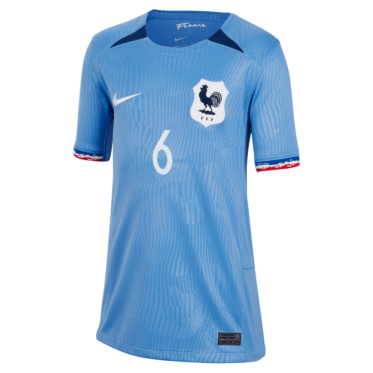 France Women Nike Home Stadium Shirt 2023-24 - Kids with Henry 6 printing - Kit Captain