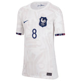 France Women Nike Away Stadium Shirt 2023-24 - Kids with Geyoro 8 printing - Kit Captain