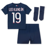 Paris Saint-Germain Nike Home Stadium Kit 2023-24 - Infant with Lee Kang In 19 printing - Kit Captain