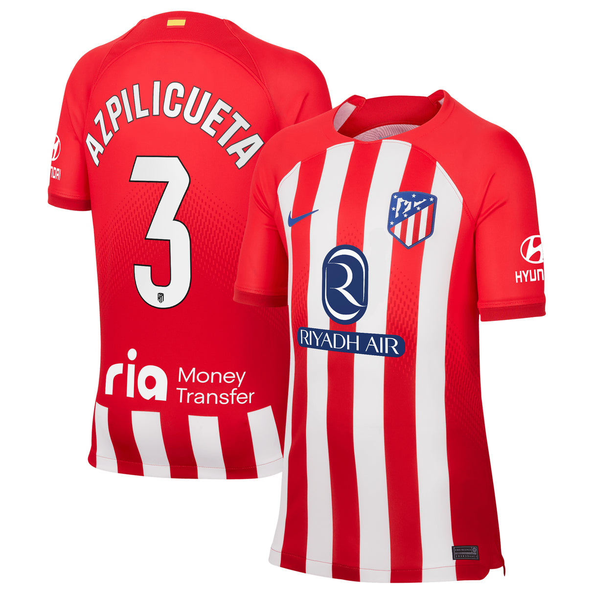 Camiseta Nike Stadium del Atlético de Madrid 2023-24 local - Niño con dorsal Azpilicueta 3