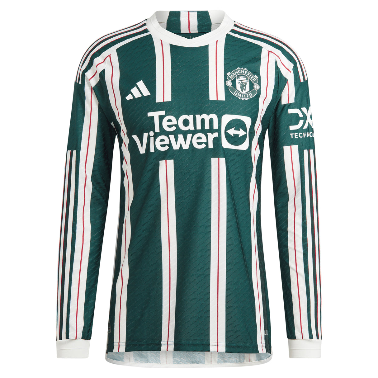 Manchester United EPL adidas Away Authentic Shirt 2023-24 - Long Sleeve - With Amad 16 Printing