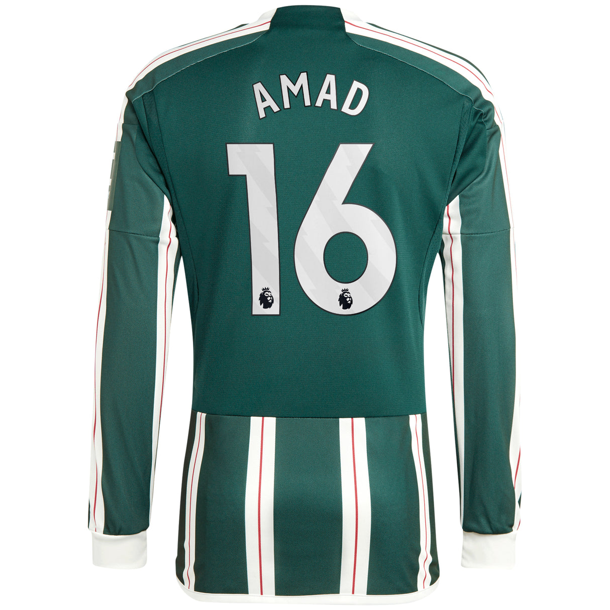 Camiseta adidas Manchester United EPL Segunda equipación 2023-24 - Manga larga - Con dorsal Amad 16