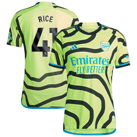 Arsenal adidas Away Shirt 2023-24 with Rice 41 printing - Kit Captain