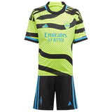 Arsenal adidas Away Minikit 2023-24 with Rice 41 printing - Kit Captain