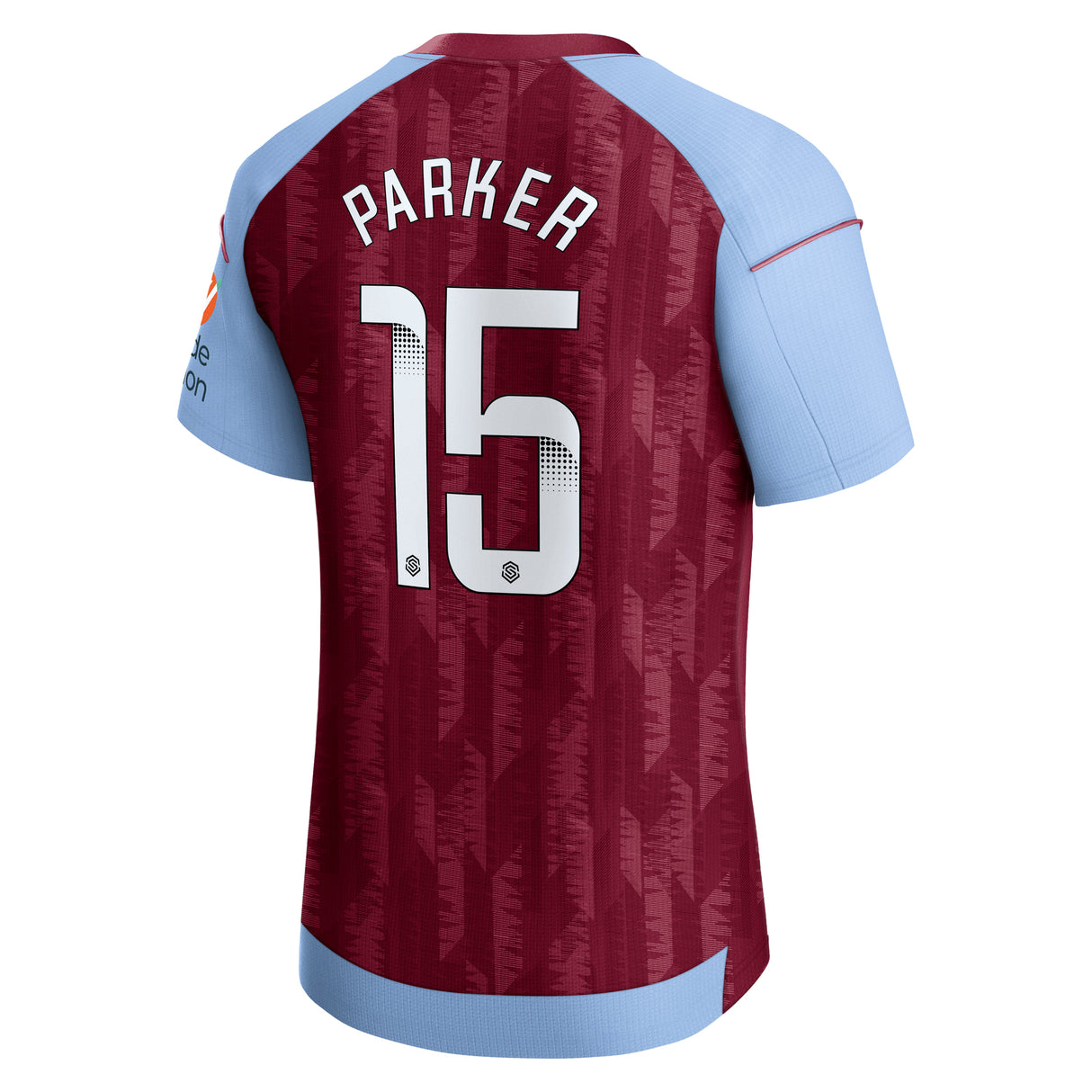 Aston Villa Castore WSLHome Pro Shirt 2023-24 with Parker 15 printing - Kit Captain