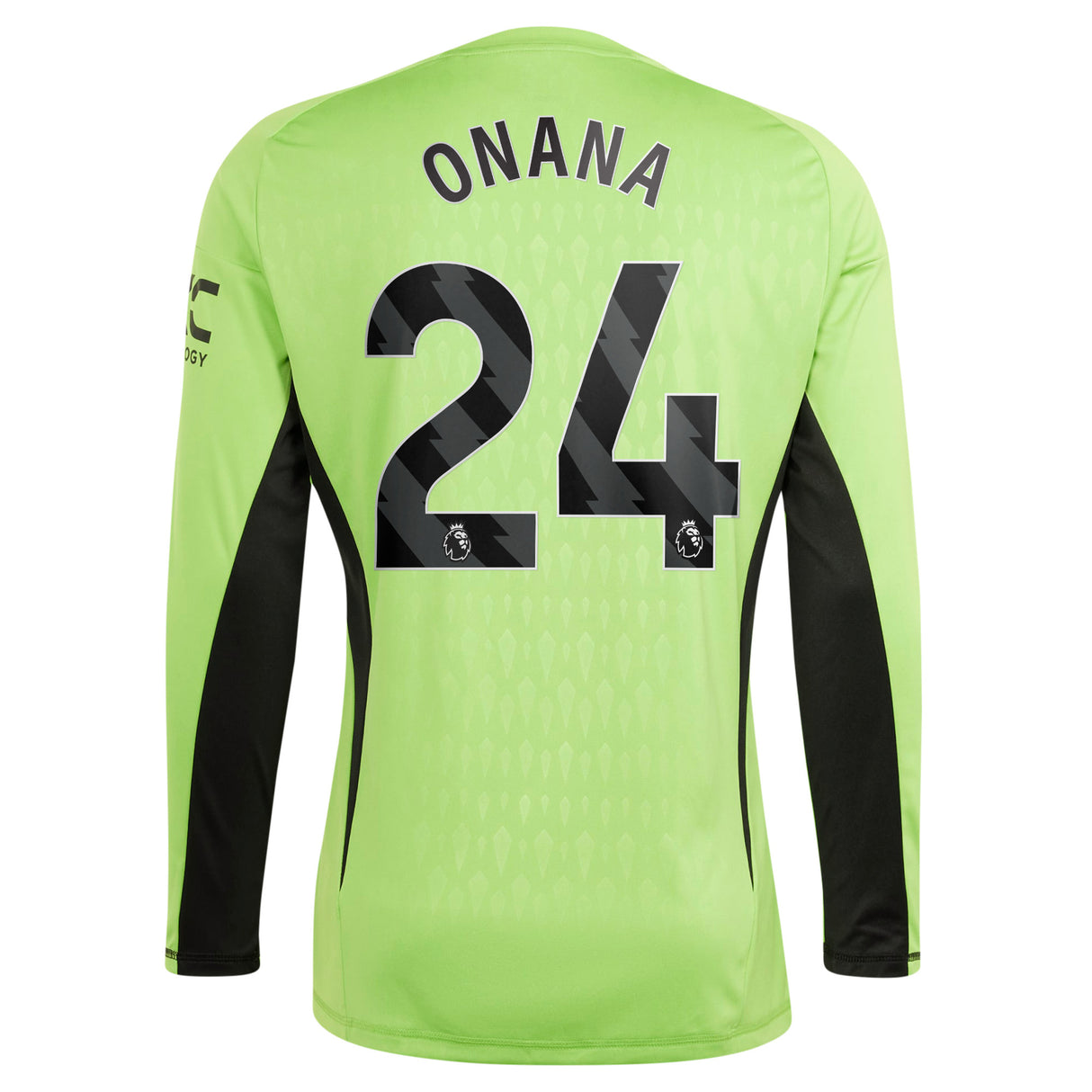 Manchester United EPL adidas Home Goalkeeper Shirt 2023-24 - Long Sleeve with Onana 24 printing - Kit Captain