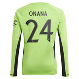 Manchester United Cup Home Goalkeeper Shirt 2023-24 - Kids with Onana 24 printing - Kit Captain