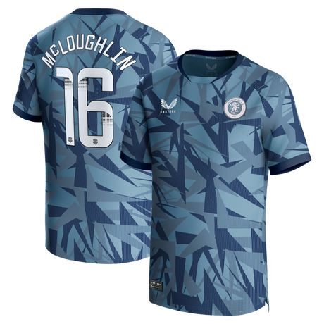 Aston Villa Castore Third Shirt 2023-24 - Kids - Olivia McLoughlin 16 - Kit Captain