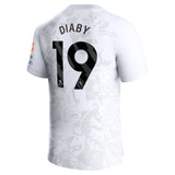 Aston Villa Castore Away Shirt 2023-24 with Diaby 19 printing - Kit Captain