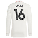 Manchester United EPL adidas Third Shirt 2023-24 - Long Sleeve -  With Amad Diallo 16 Printing - Kit Captain