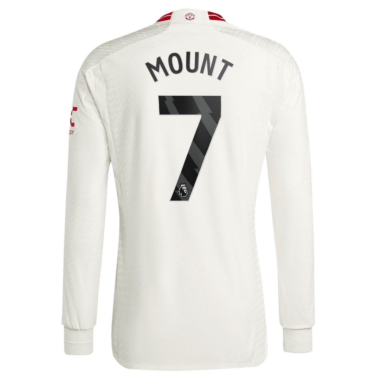 Manchester United EPL adidas Third Authentic Shirt 2023-24 - Long Sleeve -  With Mount 7 Printing - Kit Captain