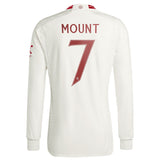 Manchester United Cup Third Authentic Shirt 2023-24 - Long sleeve with Mount 7 printing - Kit Captain