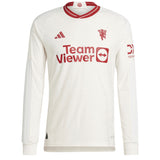 Manchester United EPL Third Authentic Shirt 2023-24 - Long sleeve with Højlund 11 printing - Kit Captain