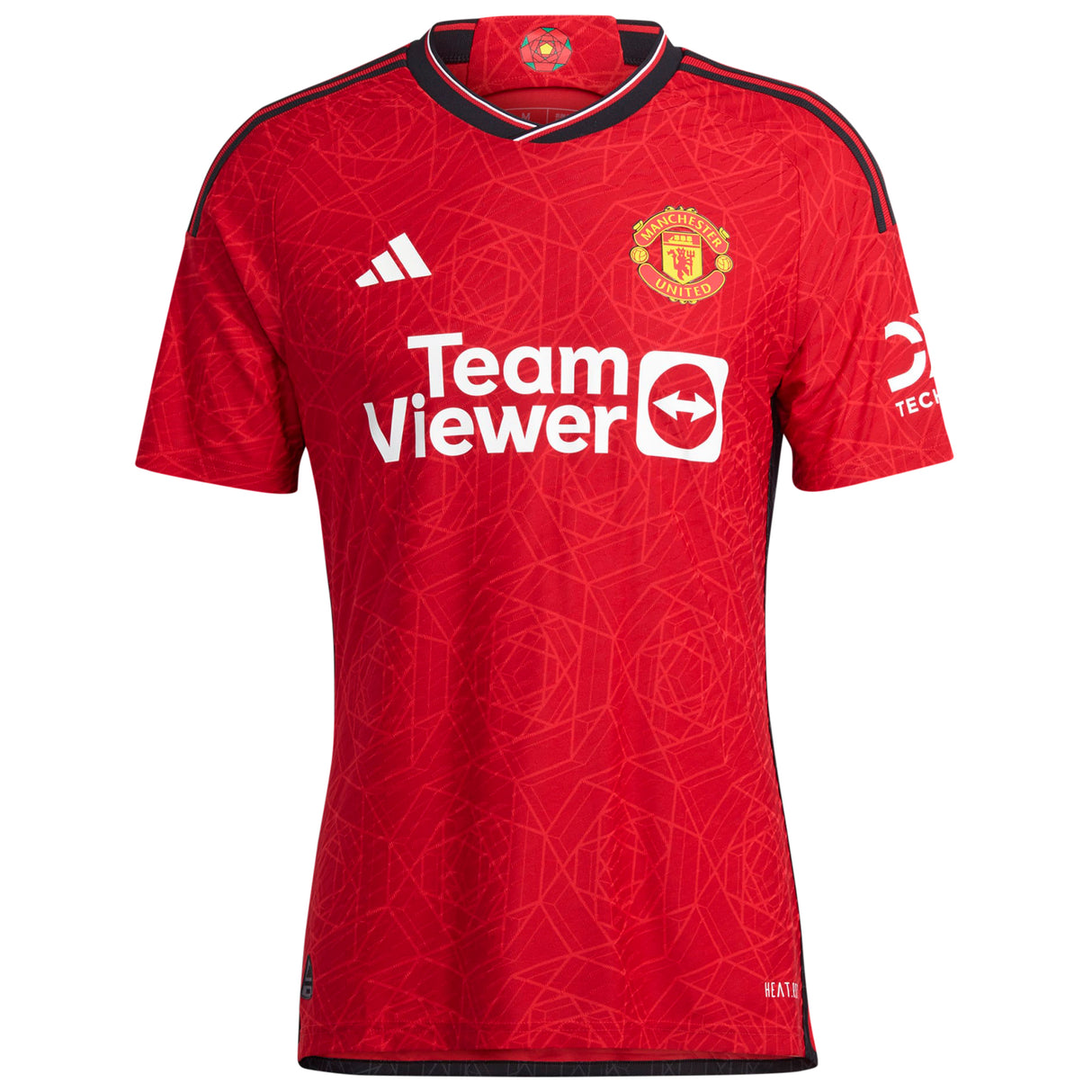 Manchester United Cup Home Authentic Shirt 2023-24 with Højlund 11 printing - Kit Captain