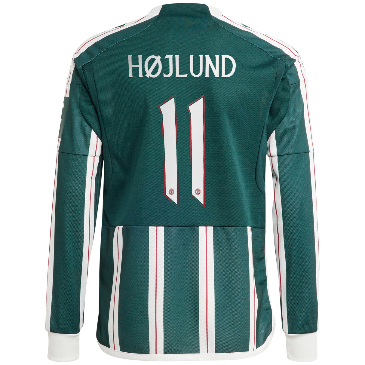 Manchester United Cup Away Shirt 2023-24 - Kids - Long Sleeve with Højlund 11 printing - Kit Captain