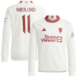 Manchester United Cup Third Shirt 2023-24 - Kids - Long Sleeve with Højlund 11 printing - Kit Captain