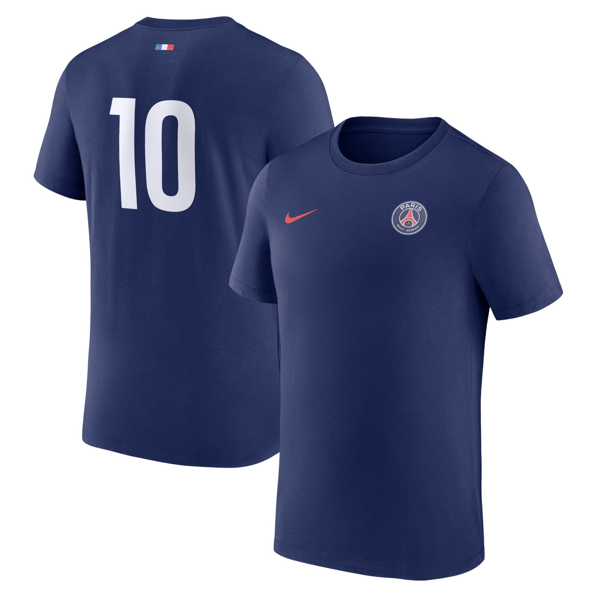 PSG Nike Number 10 T-Shirt - Navy