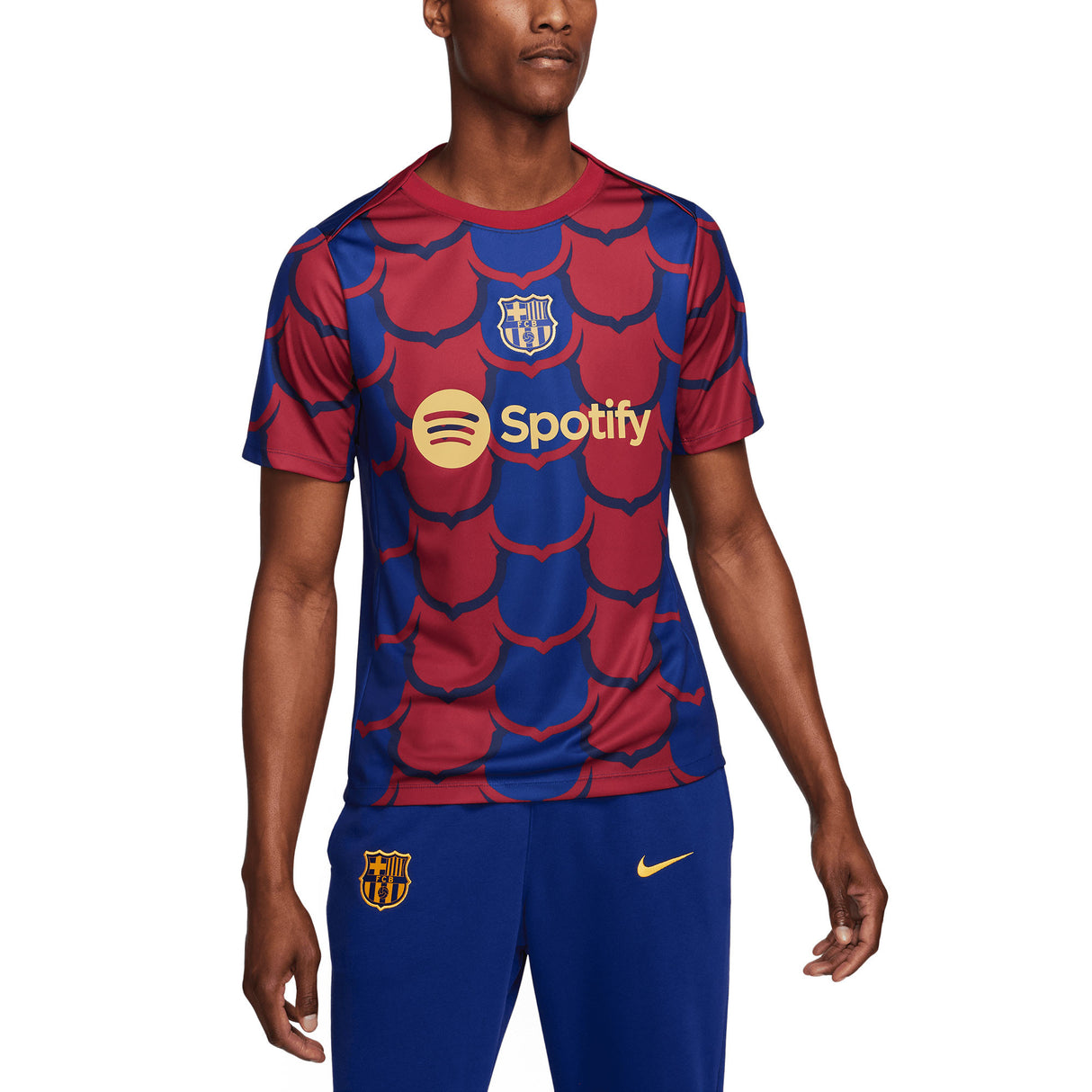 Barcelona Nike Pre Match Top - Royal Blue