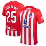 Atlético de Madrid Nike Home Stadium Shirt 2023-24 with Riquelme 25 printing - Kit Captain