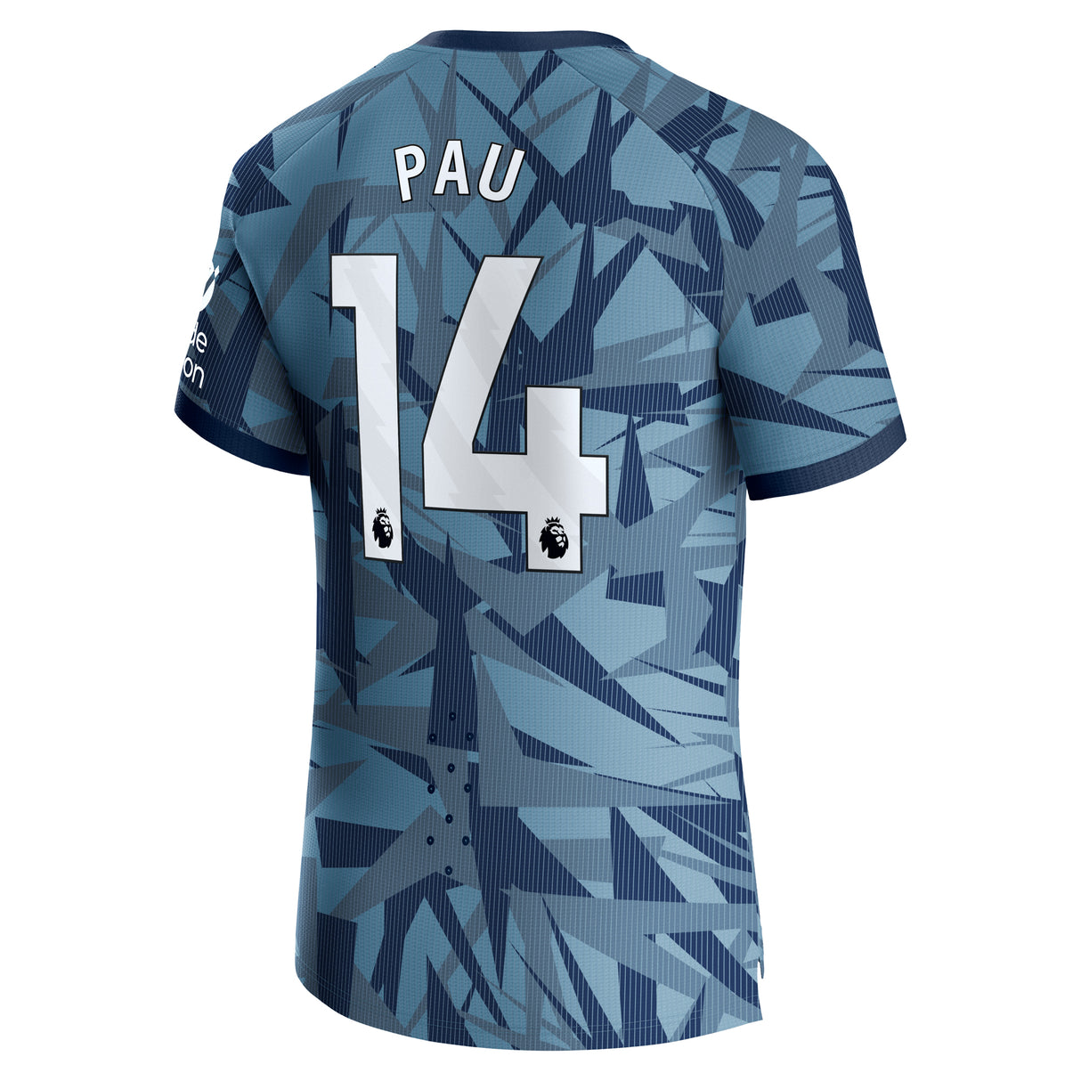 Aston Villa Third Pro Shirt 2023-24 with Pau 14 printing - Kit Captain