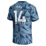 Aston Villa Third Shirt 2023-24 with Pau 14 printing - Kit Captain