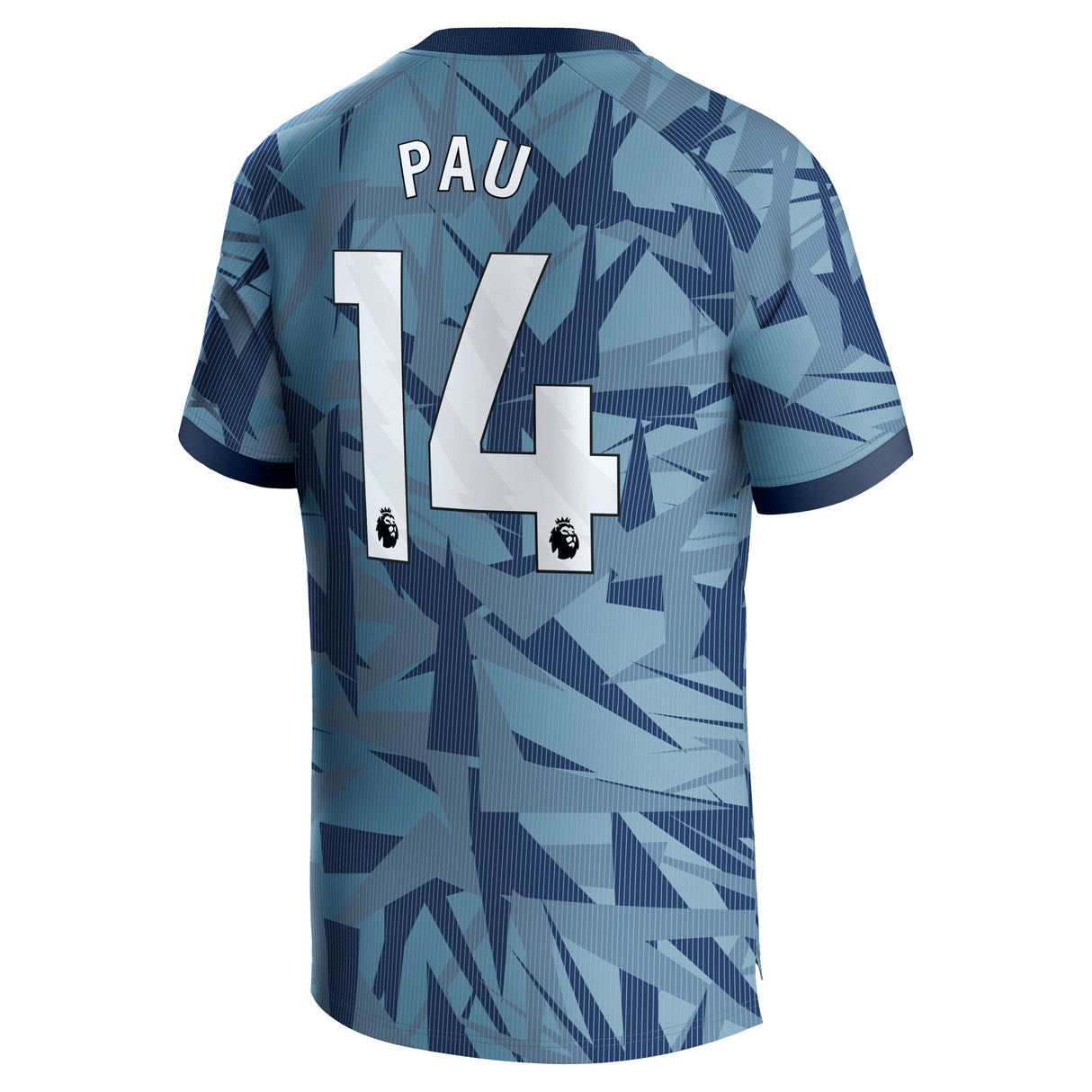 Aston Villa Third Shirt 2023-24 - Kids with Pau 14 printing - Kit Captain