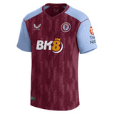 Aston Villa Castore Home Shirt 2023-24 with Zaniolo 22 printing - Kit Captain